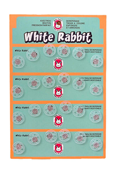 Kardelux 15mm Plastic Clear Knob - 24 Pcs