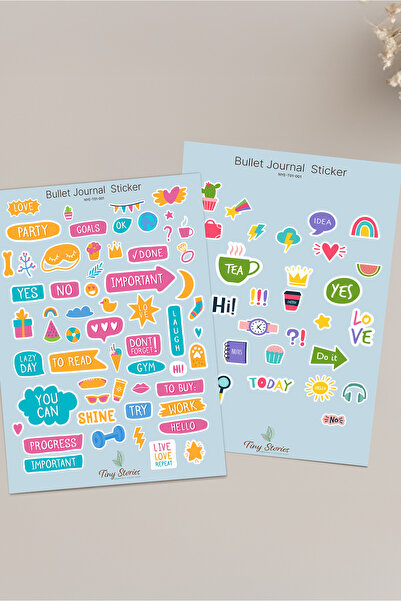 tinystoriestr Σετ αυτοκόλλητων για ημερολόγιο και λεύκωμα αναμνήσεων