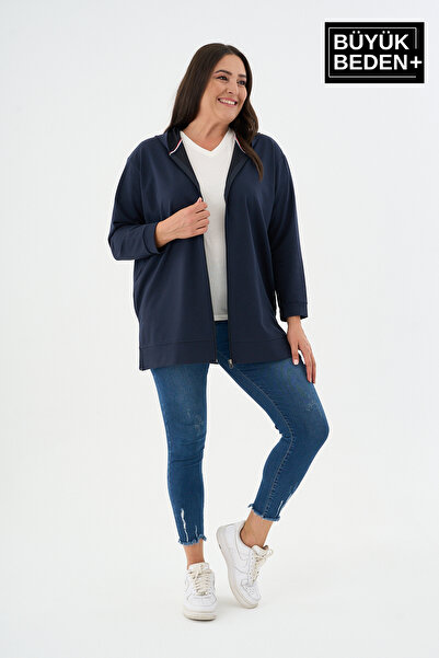 Superlife Γυναικεία ζακέτα με φερμουάρ και κουκούλα SPR26BTK955