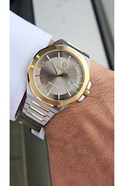 Raymond Rym-611505M Slim Men's Watch - Steel Case and Strap - 2 Years Warranty Ipg-Grey