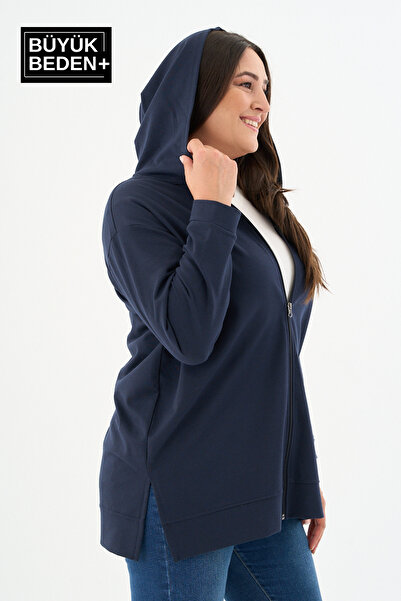 Superlife Γυναικεία ζακέτα με φερμουάρ και κουκούλα SPR26BTK955