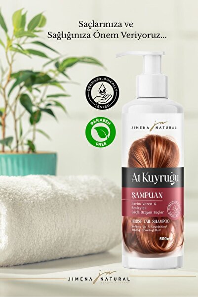 Jimena Natural AT KUYRUĞU ŞAMPUANI GÜÇLÜ UZAYAN SAÇLAR HACİM VERİCİ BESLEYİCİ...