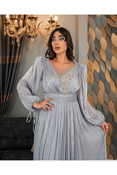 CAREZZA Elbereth – Star Stone Transparent Detailed Evening Dress