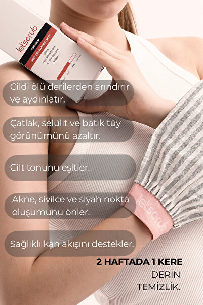LET'SCRUB Premium Ekru Gri Zebra Banyo Duş Kesesi Peeling Eldiveni %100 Floş Ipek Normal Ciltler Için 1 Adet