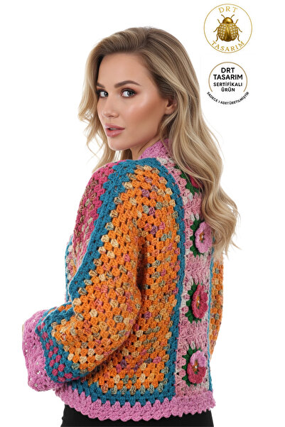 drt tasarım Kadın Batik Crop Hırka DRT-CRDN-0042