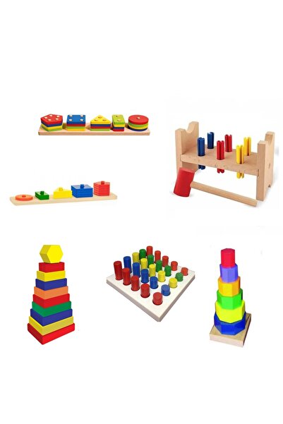Toy Oyuncak Okul Öncesi 6 Lı Ahşap Oyuncak Kavram Öğretici Anaokulu Özel Eğit...