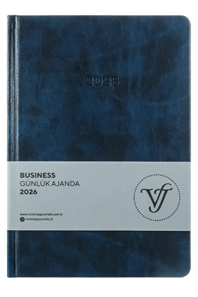 Victoria's Journals Business 2026 Günlük Ajanda 17x24cm Sert Kapak Ivory 80gr. Ayraçlı