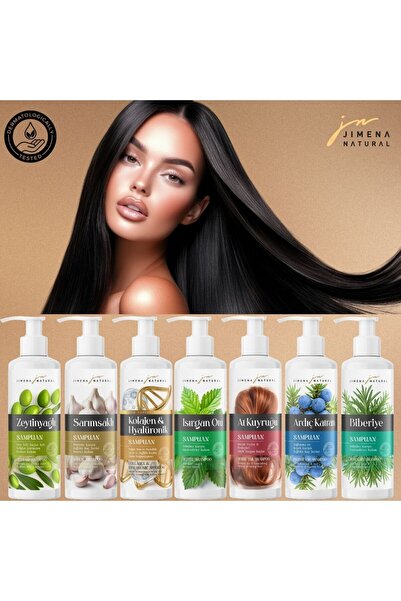 Jimena Natural Ardıç Katran Şampuan 500ml - Yağlanma, Dökülme ve Kepek Karşıtı, Bitkisel, Parabensiz