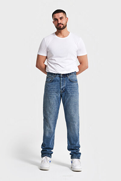 its basic Чоловічі джинси прямого крою %100 бавовна денім