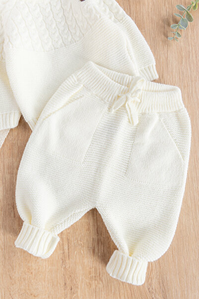 Babymod Baby Boy Beret Knitwear Winter Baby Suit Baby Suit with Hat