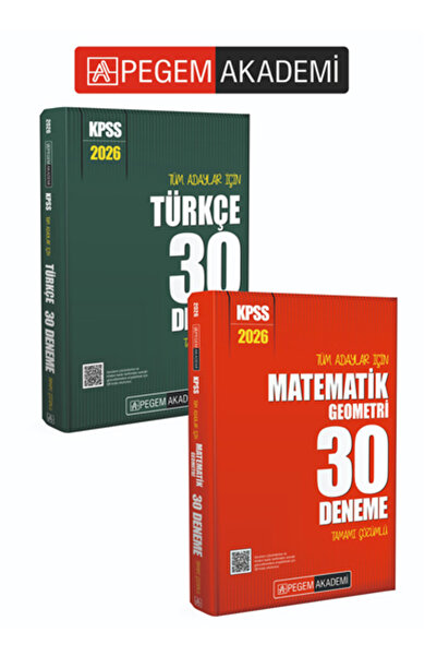 Pegem Akademi Yayıncılık PEGEM AKADEMİ 2026 KPSS Tüm Adaylar İçin 60 Deneme S...