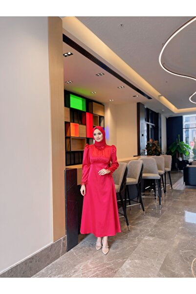 MOOLİSA Sare Abiye Kırmızı