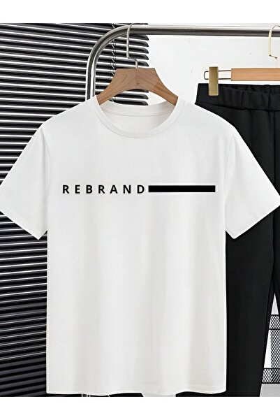 REBRAND Oversize T-Shirt Long Pants Set Sports - Printed