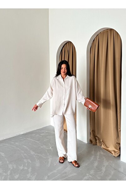 Laluvia Mink Free Self-stripe ing nadrág szett