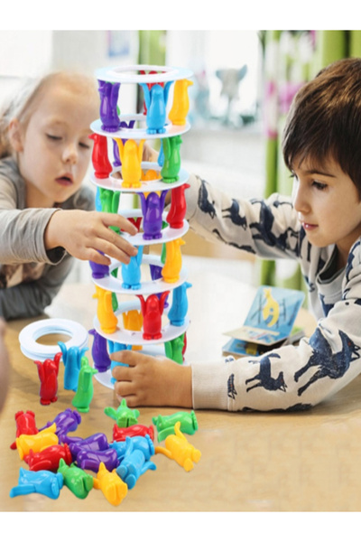 a v d a لعبة برج التوازن البطريق، لعبة برج يوشن يادير التعليمية للتفكير المنطقي