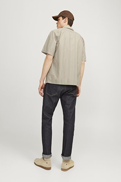 Jack & Jones Men's Rdd Striped Short Sleeve Shirt - Cain