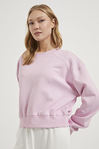 Arma Life Γυναικείο φούτερ ARMALIFE 10711 με λεπτομέρεια από πέτρα στον ώμο