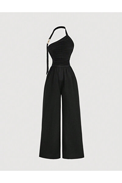 Sheya Curve+ long jumpsuit, black
