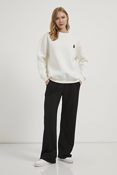 Arma Life Armalife 0096 bear embroidered high collar women's sweatshirt