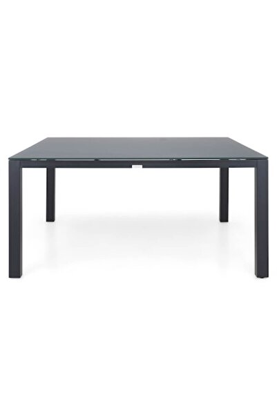 Maison Mex Masă pătrată de grădină/terasă, PROSSECO, L.155 L.155 Î.75 cm, neg...