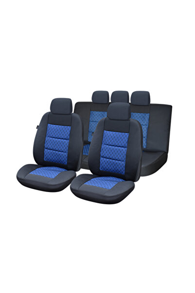 Umbrella SET HUSE SCAUNE AUTO PREMIUM LUXURY - ALBASTRU - AutoMIV