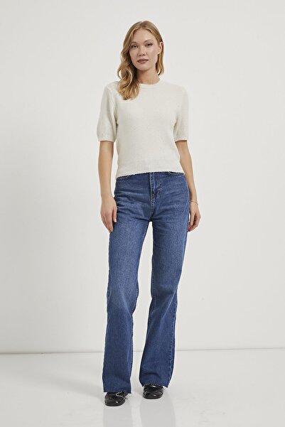 Arma Life Women's Short Sleeve Premium Bright White Short Sweater