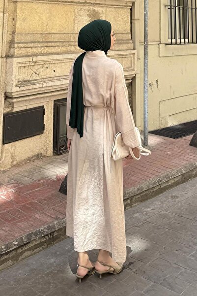 lamelif Pat Detailed Dress Stone