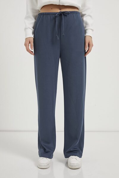 Arma Life Women's Elastic Wide Leg Smoked Modal Sweatpants