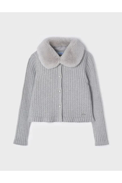 MAYORAL Mayoral button-down blouse, gray