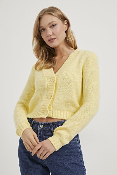 Arma Life كارديجان نسائي قصير بياقة مفتوحة من أرماليف 1108