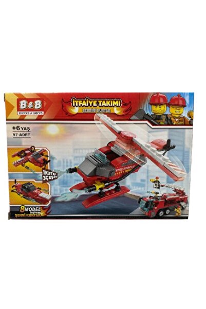 Birlik Oyuncak 97 Piece Fire Brigade Building Toy Set 6738