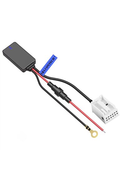 YBA CONTECH Bluetooth 5.0 12-pin adapter module for Citroën / Peugeot – Music playback via AUX-IN