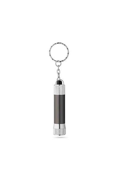 dalimag Lantern Keychain with Aluminum Body, 3 LEDs, Batteries Included, 7 cm, Grey