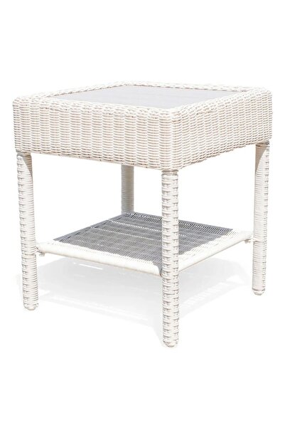 Maison Mex Garden/terrace corner table, PARK MEADOWS L.51 l.51 H.56 white/gray
