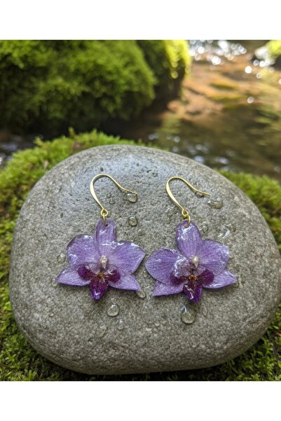 Lorys Boutique Cercei Orhidee naturala