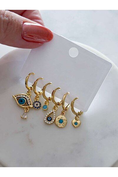 CHARMLUCKY 6 Piece Earring Set