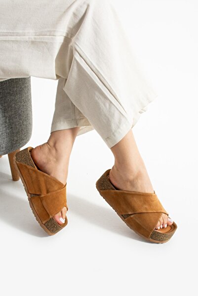 stato Thick Sole Women's Slippers Tan