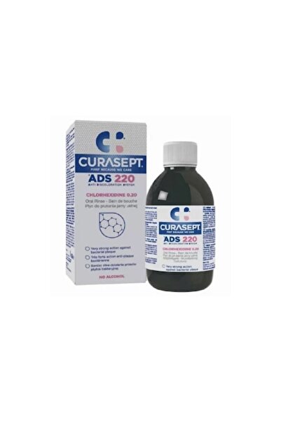 CURASEPT Apă de gură cu clorhexidină 0.20 ADS 220, fără alcool, 200ml