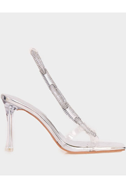 Pretty Little Thing PRETTYLITTLETHING Heeled Sandals, silver