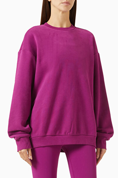 Vuori Restore Oversized Sweatshirt, Pink Organic Cotton Comfortable Casual Sw...