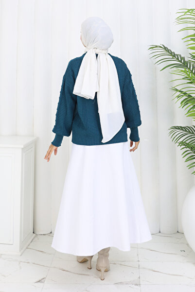 benguen Πλεκτό Πουλόβερ Ζακέτα S4002 Βενζίνη