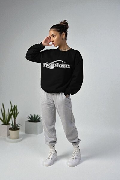 Wish BF supradimensionat Explore cu imprimeu cu glugă Set de trening de iarnă...