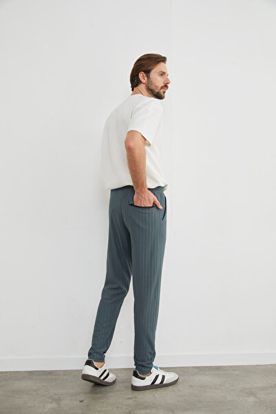 CALİA Men's Relaxed Fit Striped Jogger Pants