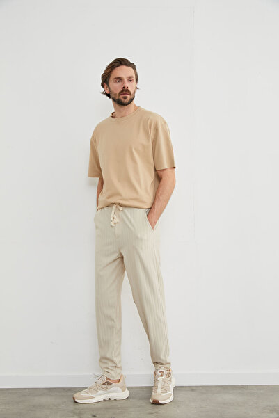 CALİA Men's Relaxed Fit Striped Jogger Pants