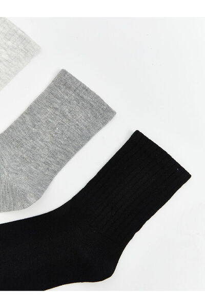 LC Waikiki Sparkling Selections from Shining Store |   Women's Plain Socks 3-Pack