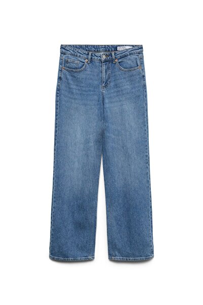 Vero Moda Weit geschnitten VMMELISA Mid Rise Weiter Beinschnitt Jeans