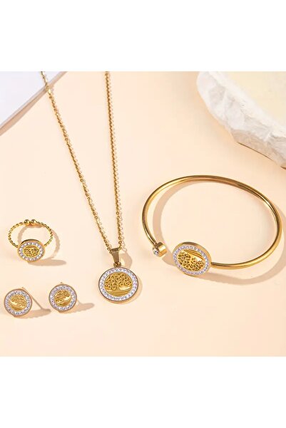 Ayzen 4 Piece Tree of Life Jewelry Set