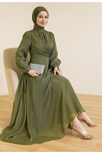 BestShopping Hijab Evening Dress with Tie Sleeves