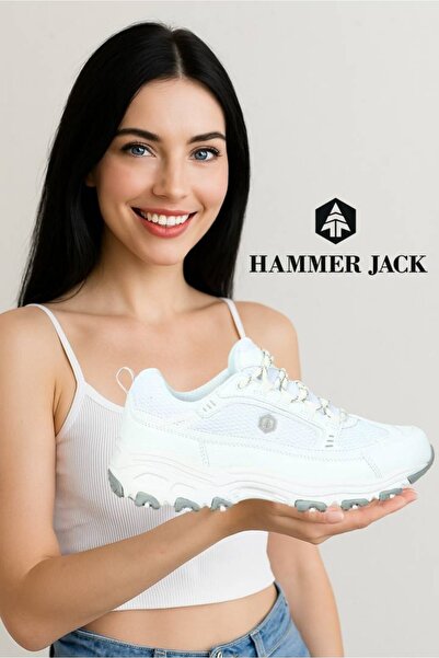 Hammer Jack Artigas White Women's High Sole Sneaker Shoes