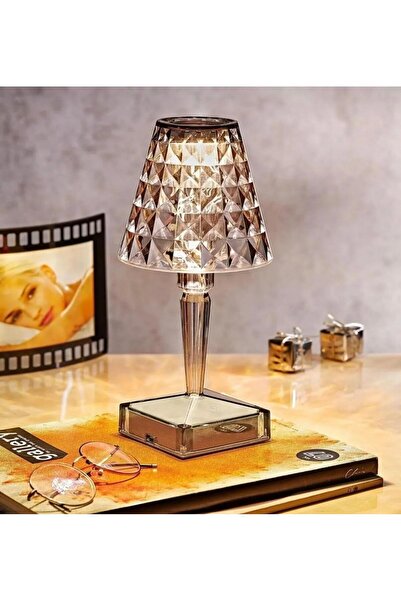 btm home 1 Adet Kablosuz Led Abajur Masa Üstü Lamba